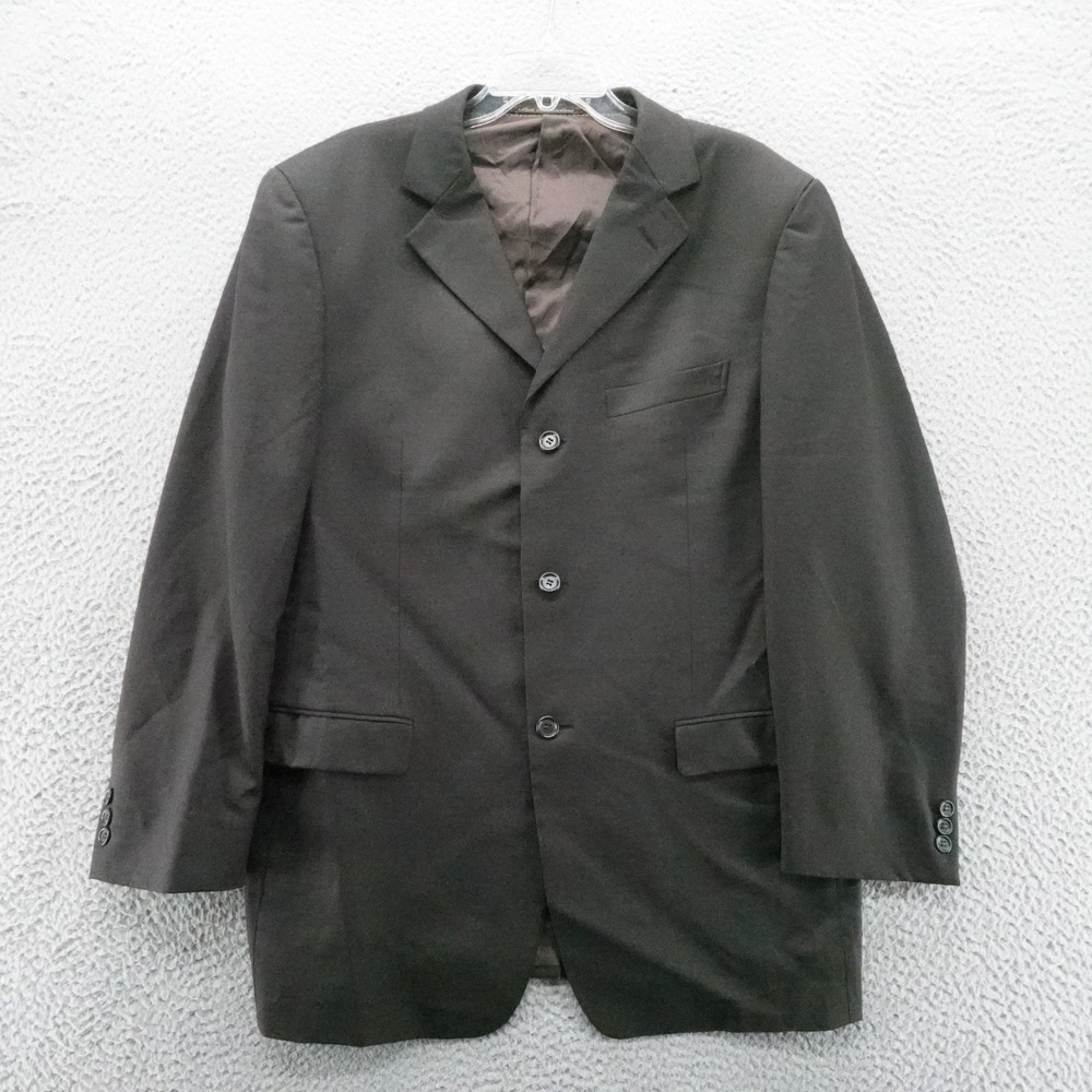 Ermenegildo Zegna Soft Mens Blazer Sport Coat Dark Brown 3 Button Italy 44 US